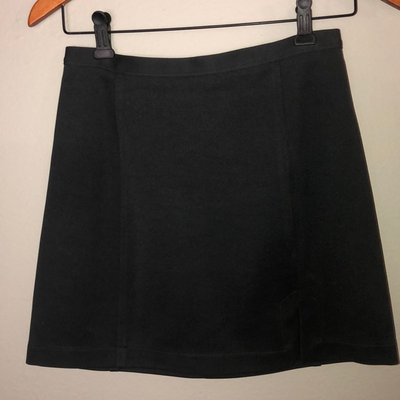 BCBG Charcoal Gray Skirt with front slit Size 4 - Picture 7 of 7